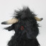 Living Nature Highland Cow Black Plush Toy 25cm 9.8inches