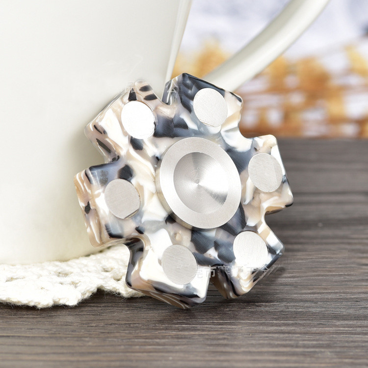 Camo Stone Marble Fidget Spinner 3 Sided