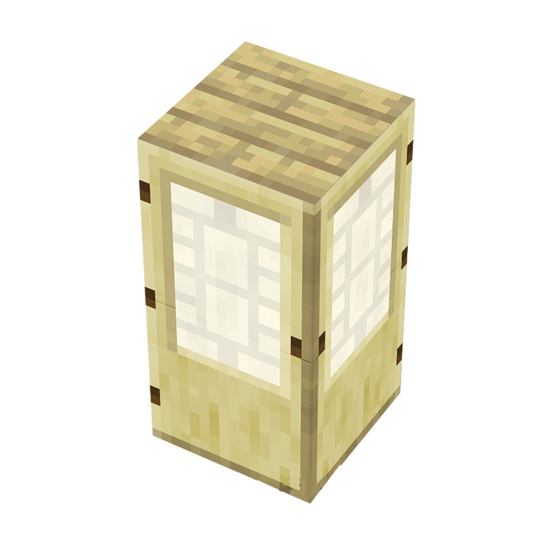 Minecraft Magnetic Birch Door Blocks Kit Toy 3 Pcs Set