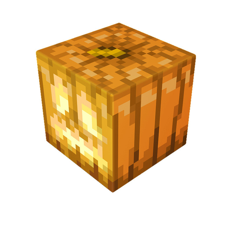 Minecraft Magnetic Jack o'Lantern Blocks Kit Toy 3 Pcs Set