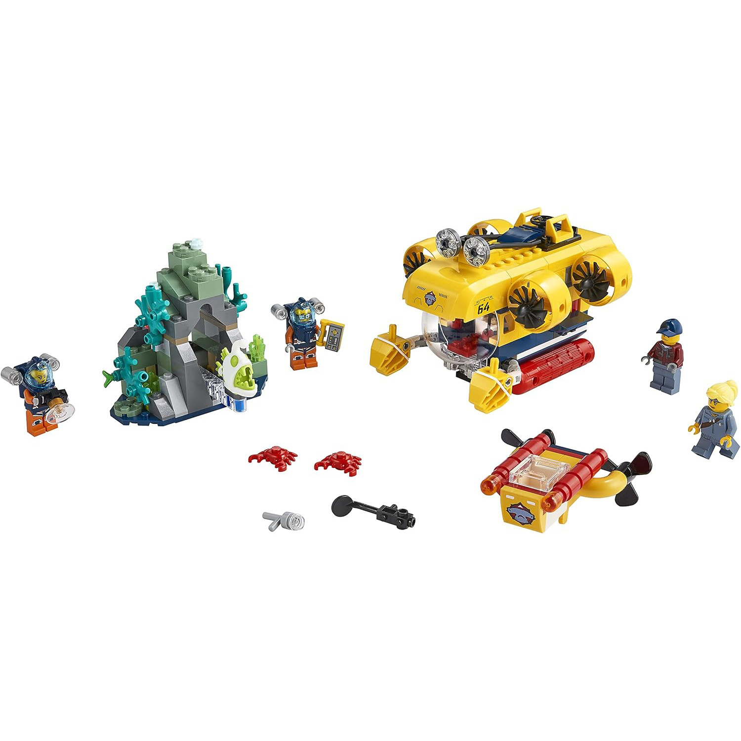 City Ocean Exploration Submarine 60264 Brick Building Kit