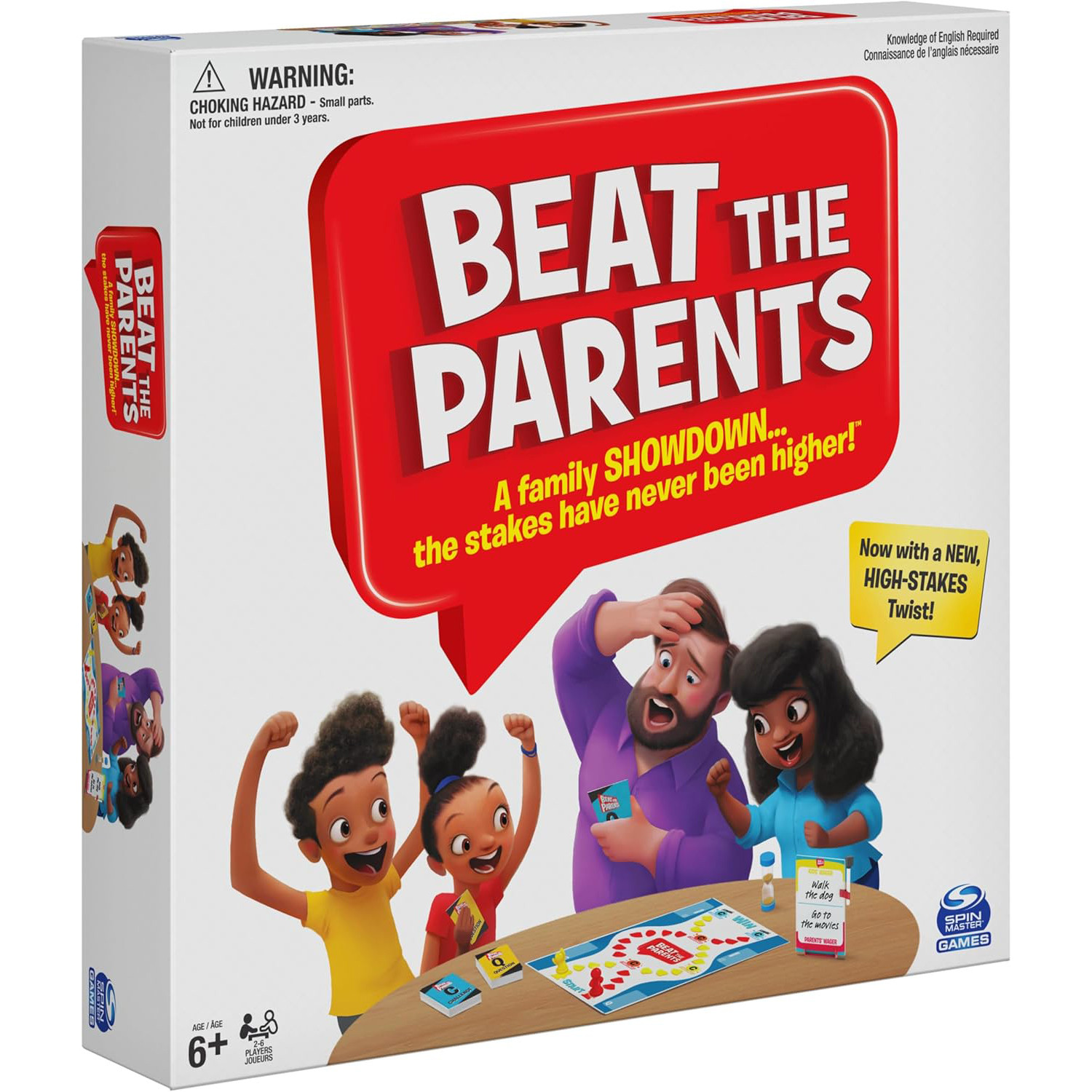 Beat The Parents: Family Trivia Poit to Point Movement Board Game