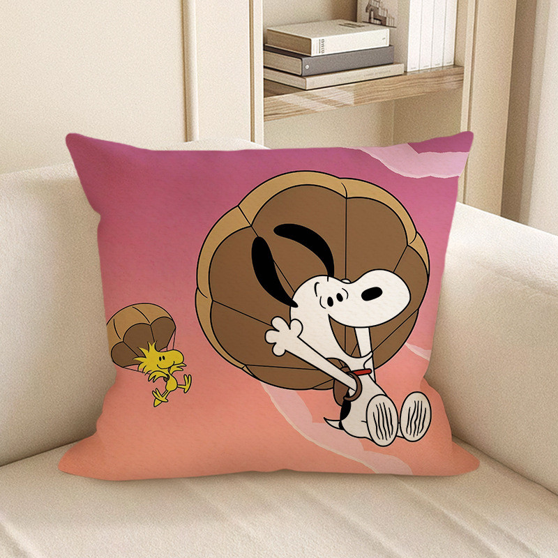 Snoopy With Parachute Soft Stuffed Plush Pillow Multiple Sizes