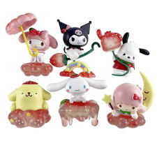Sanrio Strawberry Figure Set 6 Pcs