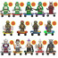 Teenage Mutant Ninja Turtles TMNT Brick Minifigure Custom Set 14 Pcs