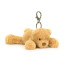 Jellycat Smudge Bear Bag Charm 14cm 5.51inches