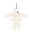 Jellycat Bashful Bunny Cream Bag Charm 8cm 3.14inches