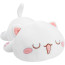 White Closed Eyes Cat Plush Toy 35cm 13.77inches