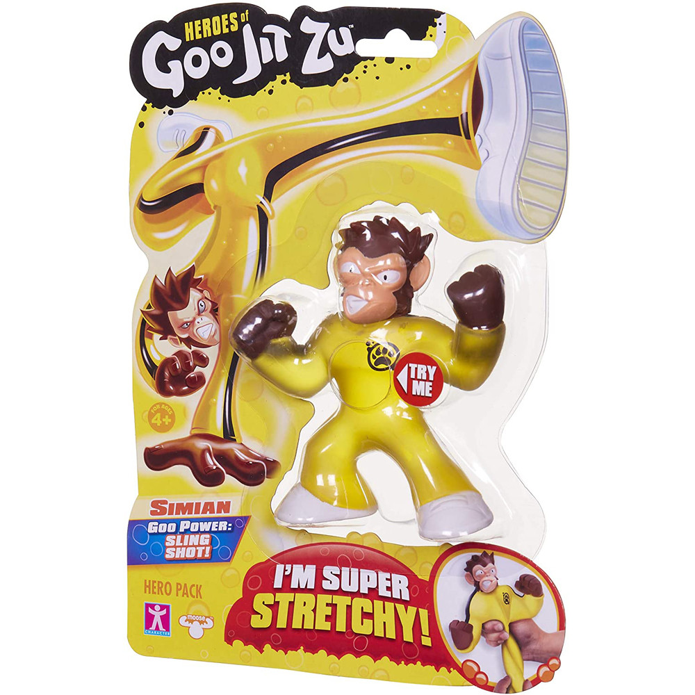 Heroes of Goo Jit Zu - Stretchy Monkey Action Figure Simian