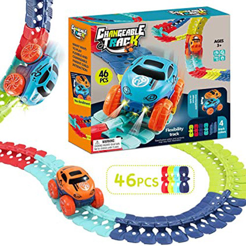 Anti Gravity Changeable Track Racing Car toy 46 Pcs Set