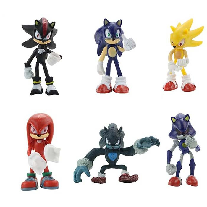 Sonic The Hedgehog Metal Sonic Figure Set 6 Pcs