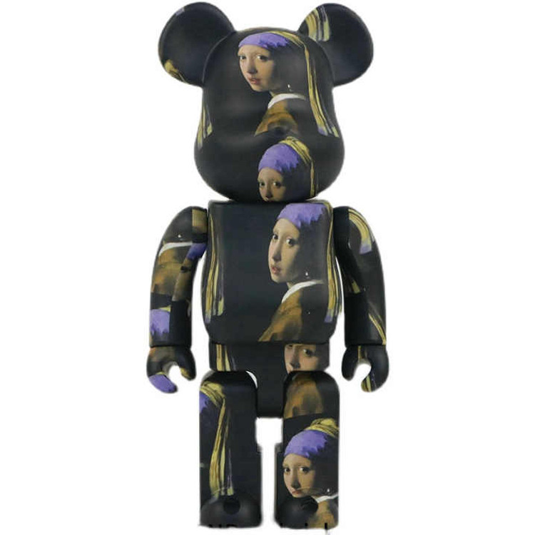 Bearbrick Johannes Vermeer Girl with a Pearl Earring 400% Figure 28cm 11.02inches