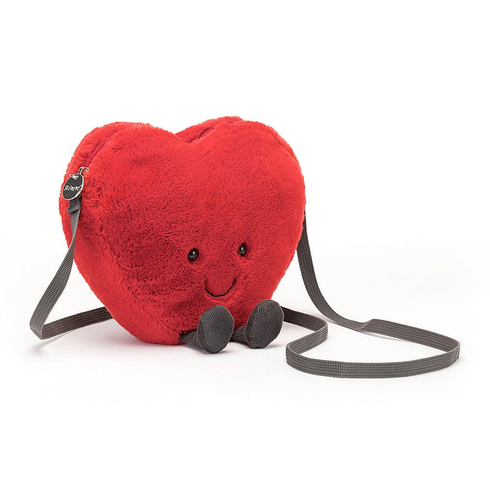 Jellycat Amuseables Heart Bag Soft Stuffed Plush 18cm 7.08inches