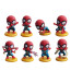 Spider Man Cute Minifigure Statue 8 Pcs Set