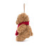 Jellycat Bartholomew Bear Decoration Ornament 12cm 4.72inches