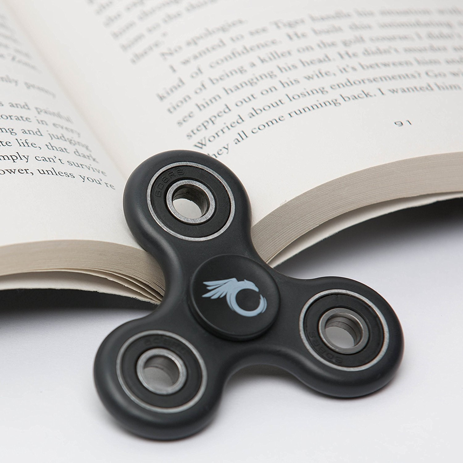 Phoenix Spinners Tri Spinner Fidget Toy Black