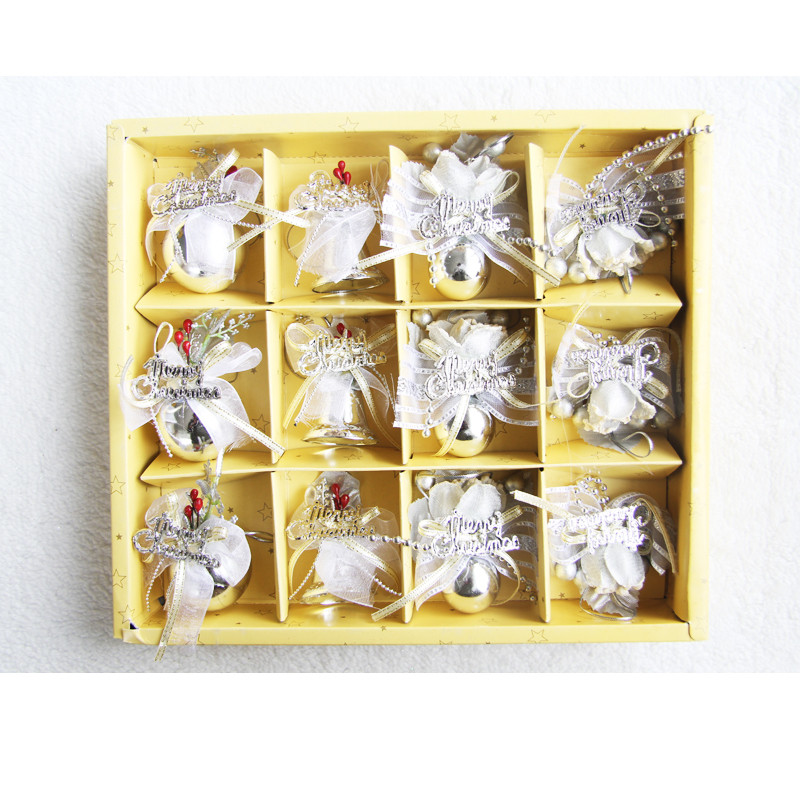 Elegant 12 Pc Christmas Bulb and Bell Set