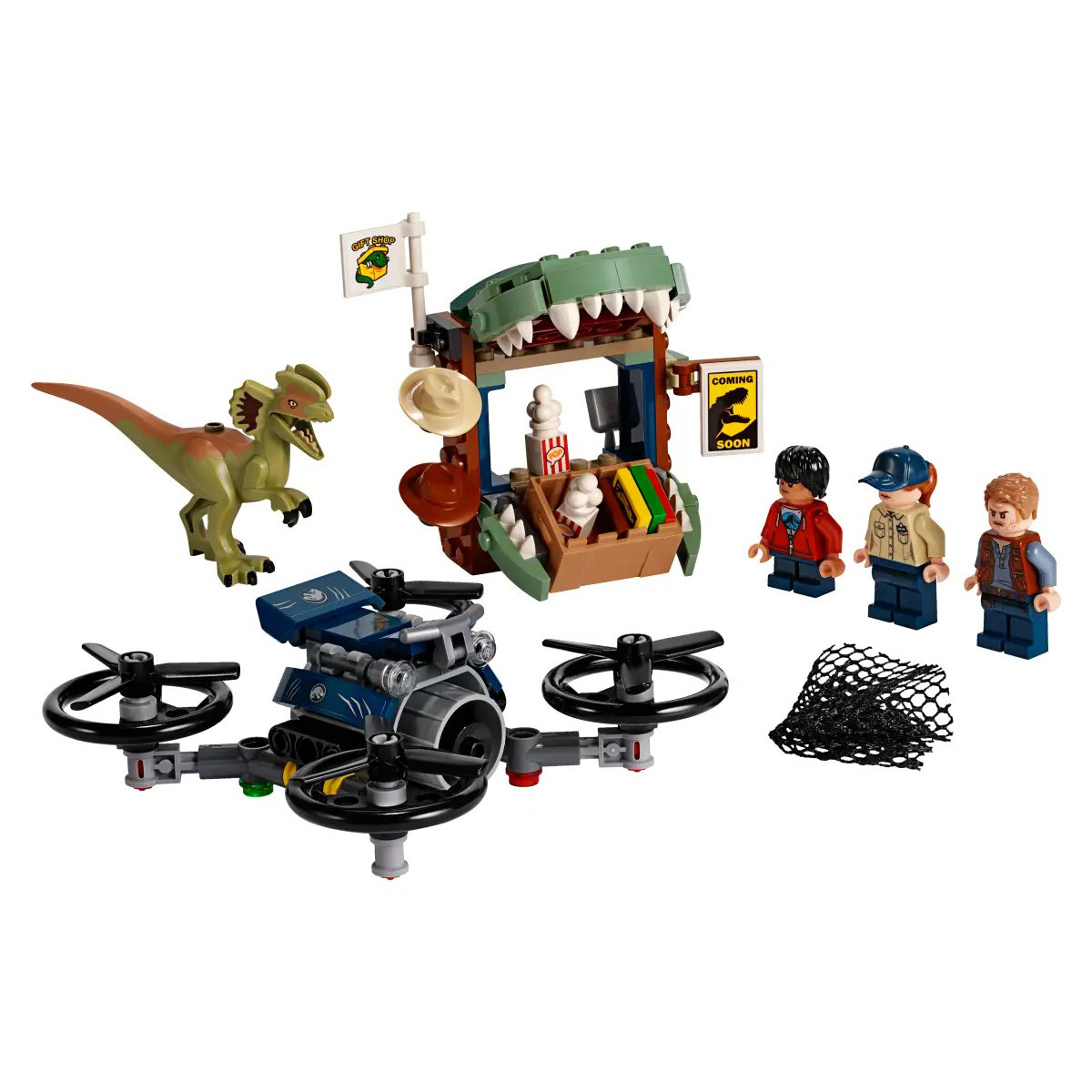 Jurassic World Dilophosaurus on the Loose 75934 Brick Building Kit