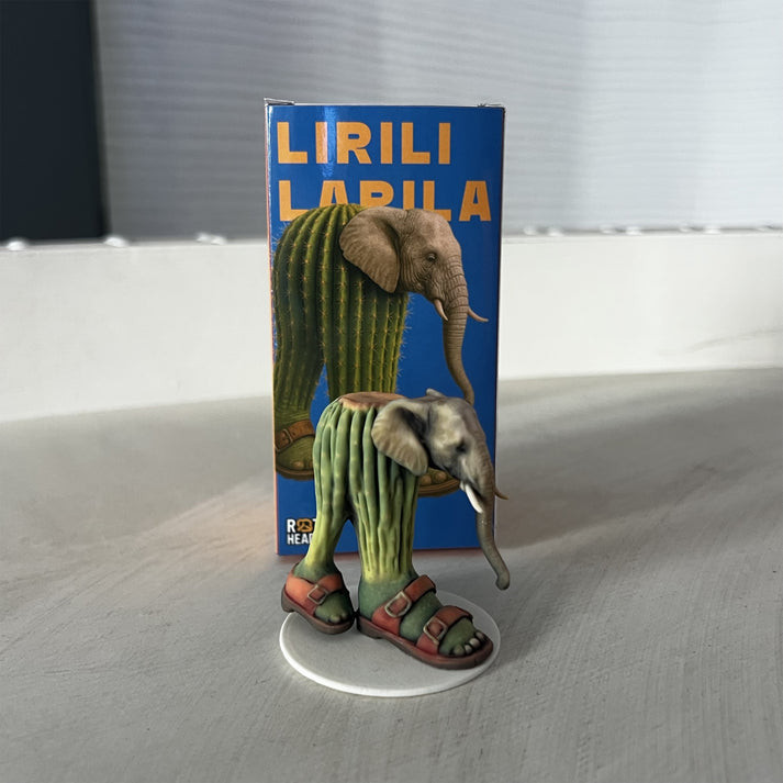 Italian Brainrot Lirli Larila Elephant Toy Figure