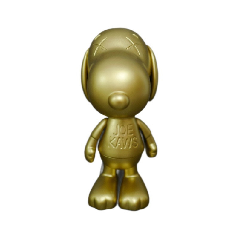 KAWS Peanuts Joe Kaws Snoopy Vinyl Figure 20cm 7.87inches Gold