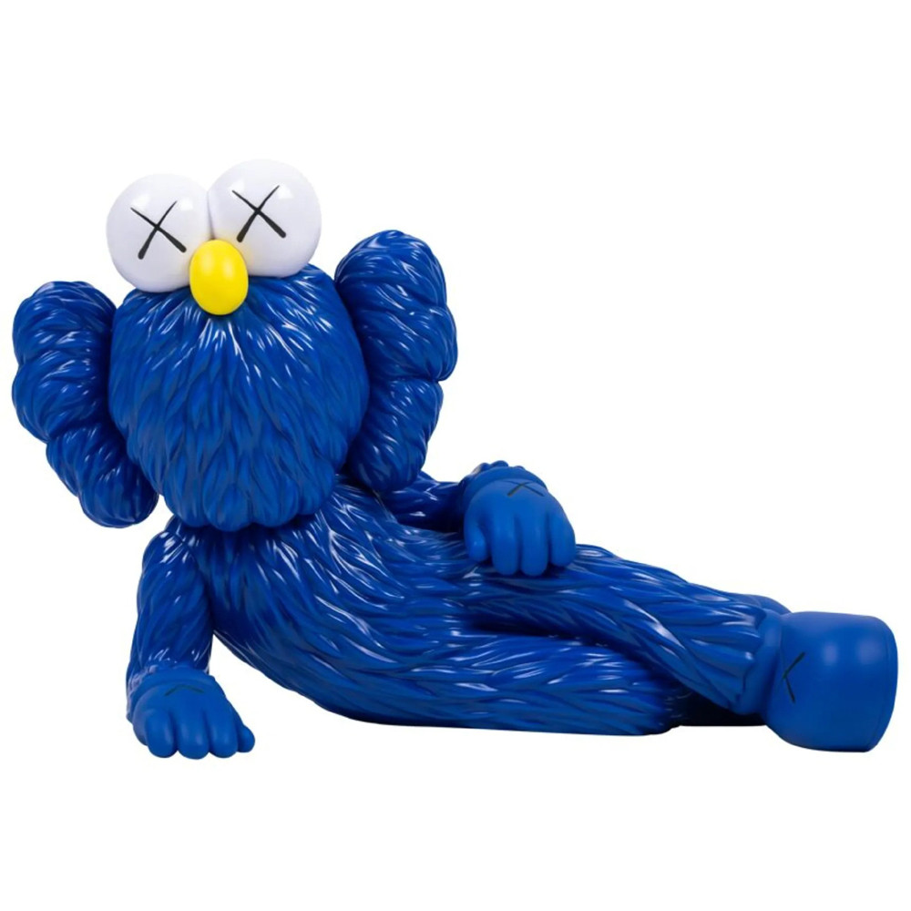 KAWS Time Off Open Edition Vinyl Figure 18cm 7.08inches Blue