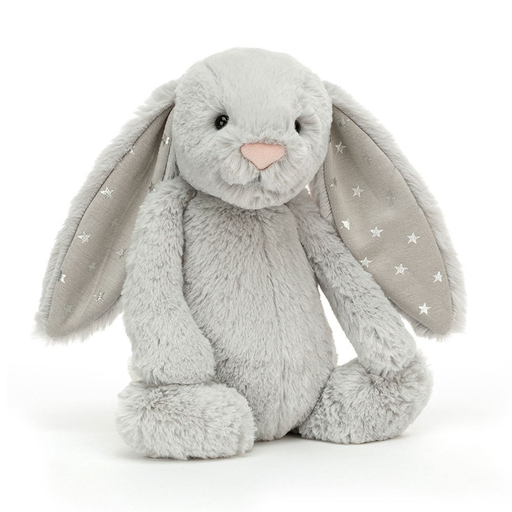 Jellycat Bashful Shimmer Bunny Medium Soft Stuffed Plush 31cm 12.20inches