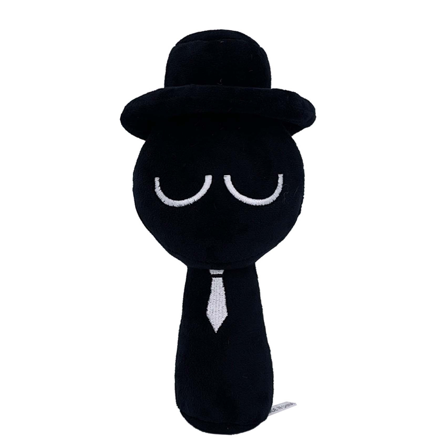 Sprunki Black Plush Toy - 20cm 0.66inches