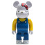 Medicom Hello Kitty Blue Overall Ver. 400% Bearbrick Figure