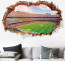 3D Trick Art Wall Sticker Football Stadium