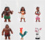 Disney Collection Moana Figurine Set - 6 pieces