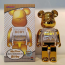 My First Bearbrick Baby Gold and Silver 400% Figure 28cm 11.02inches
