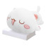White Closed Eyes Cat Plush Toy 50cm 16.98inches