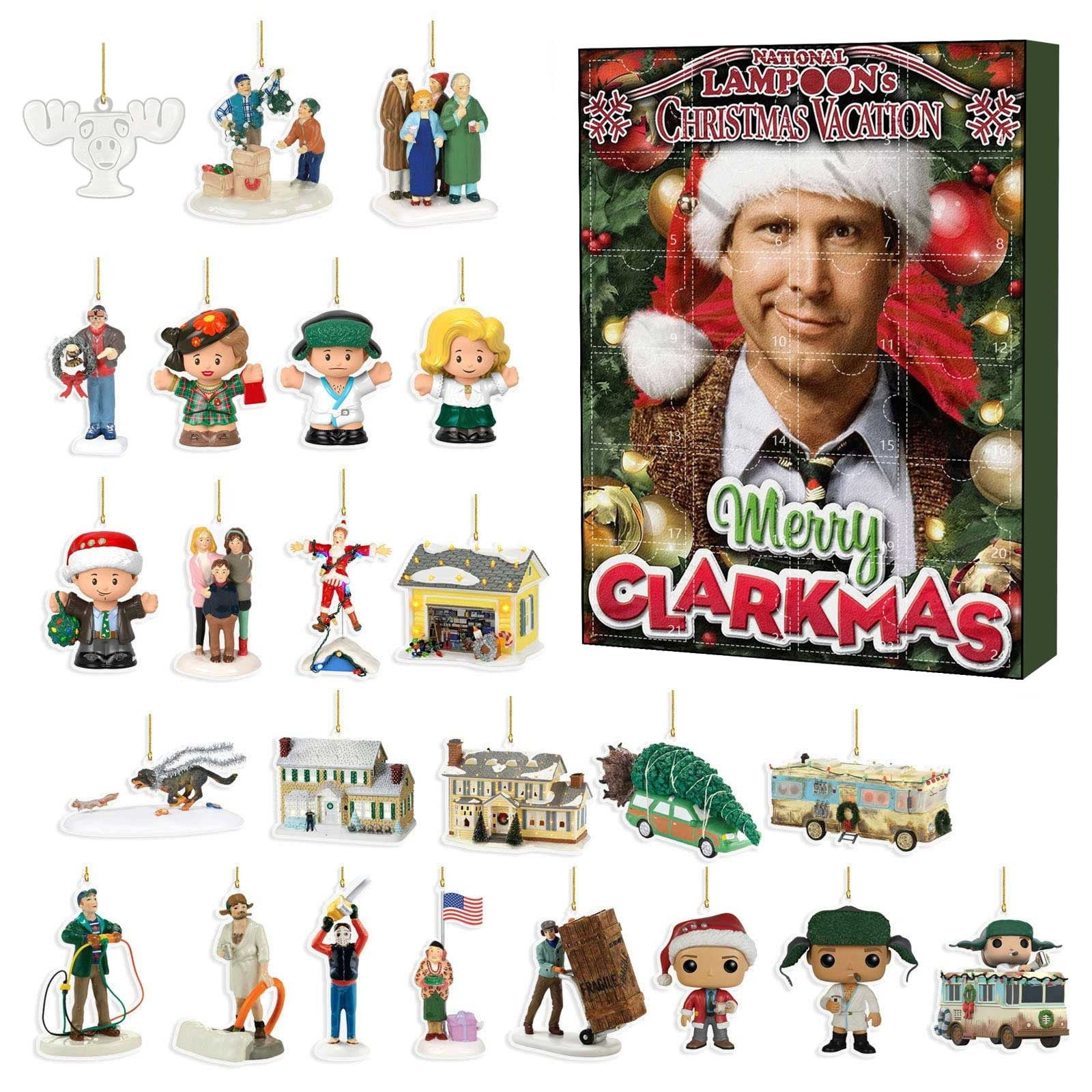 National Lampoons Christmas Vacation Merry ClarkMas Christmas Ornaments Advent Calendar 2024