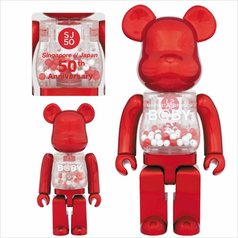 400% Bearbrick My First Baby SJ50 Red