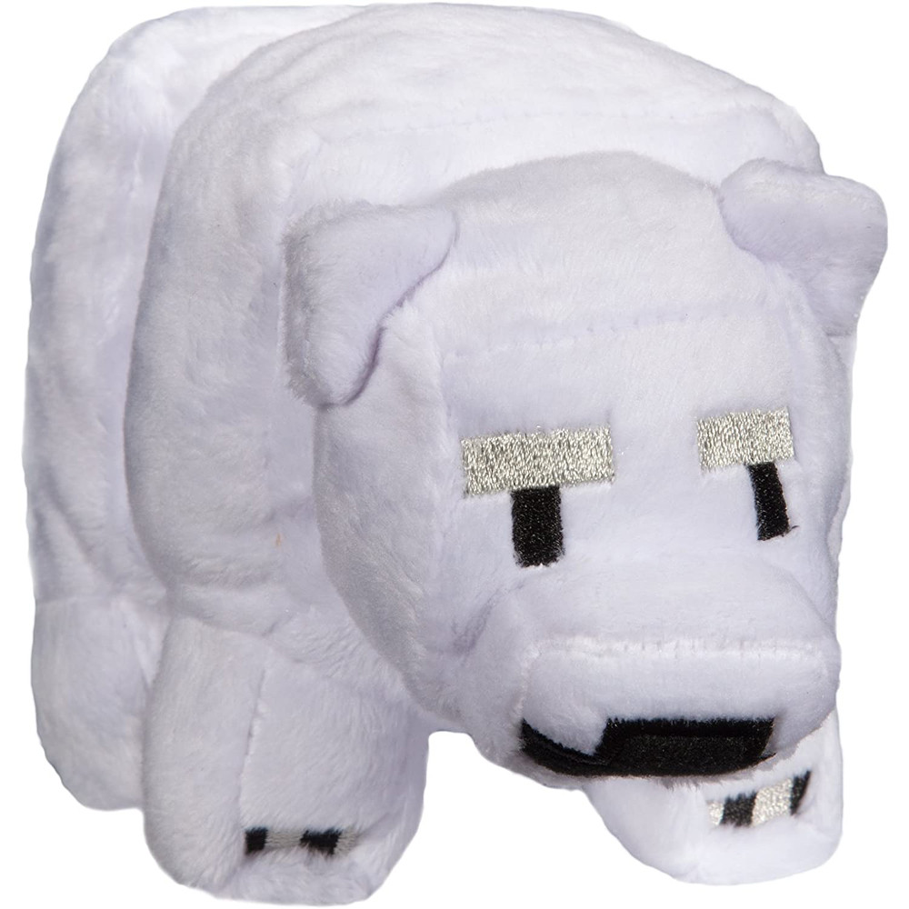 JINX Minecraft Baby Polar Bear Plush Stuffed Toy, 8 Inches