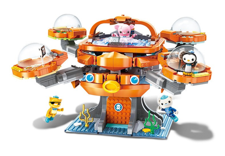 Octonauts Octopod Playset Barnacles Kwazii Peso Inkling Brick Building Block Set