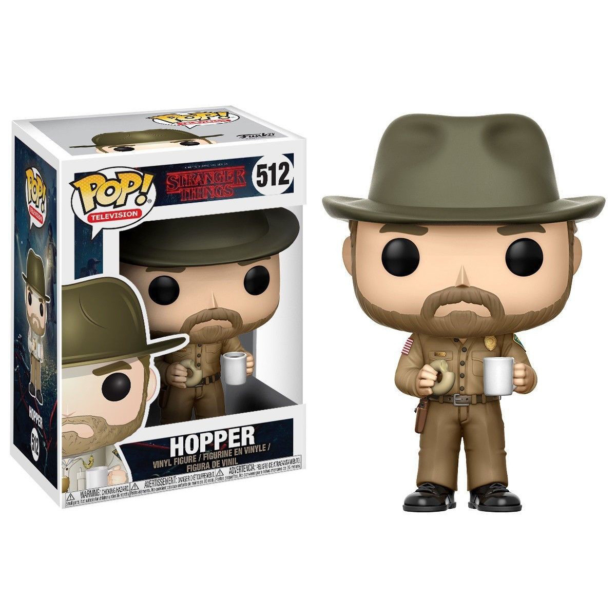 Funko Pop Stranger Things Hopper with Donut