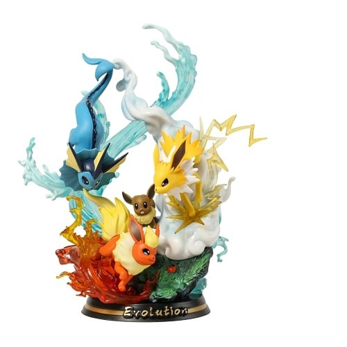Eevee Jolteon Flareon Vaporeon From Pokemon Deluxe Figure Statue