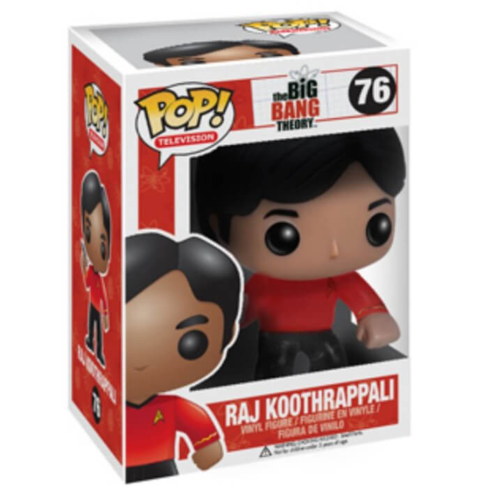 Funko Pop The Big Bang Theory Raj Koothrappali Star Trek #76 Vinyl Figure