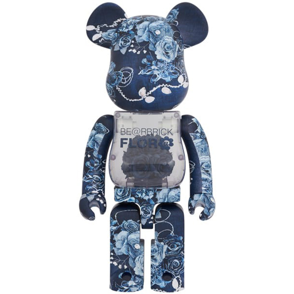 Bearbrick Flora Denim 400% Figure 28cm 11.02inches