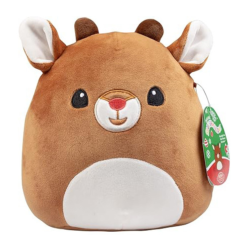 Squishmallows Rudolph The Red Nosed Reindeer Christmas Plush Toy 20cm 7.87inches