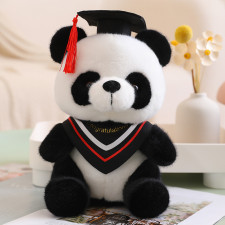 Graduation Panda Bear Soft Stuffed Plush Red 26cm 10.24inches