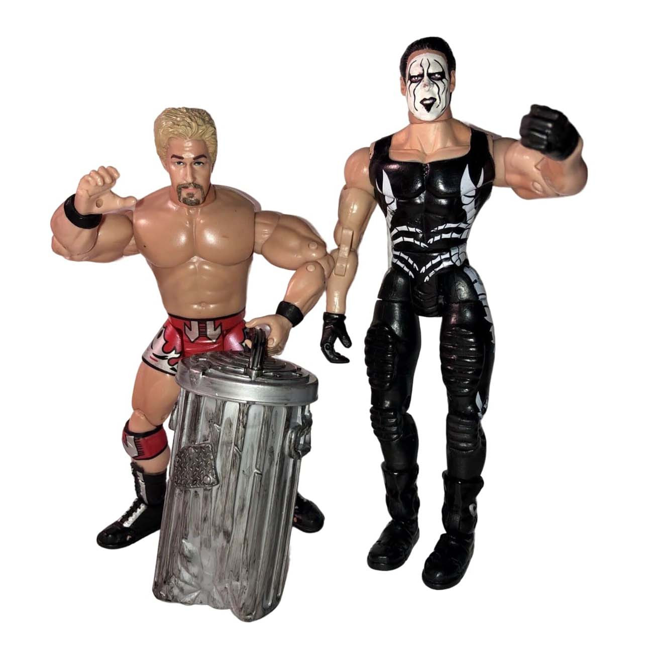 TNA Lockdown Sting Vs Jeff Jarrett Action Figure