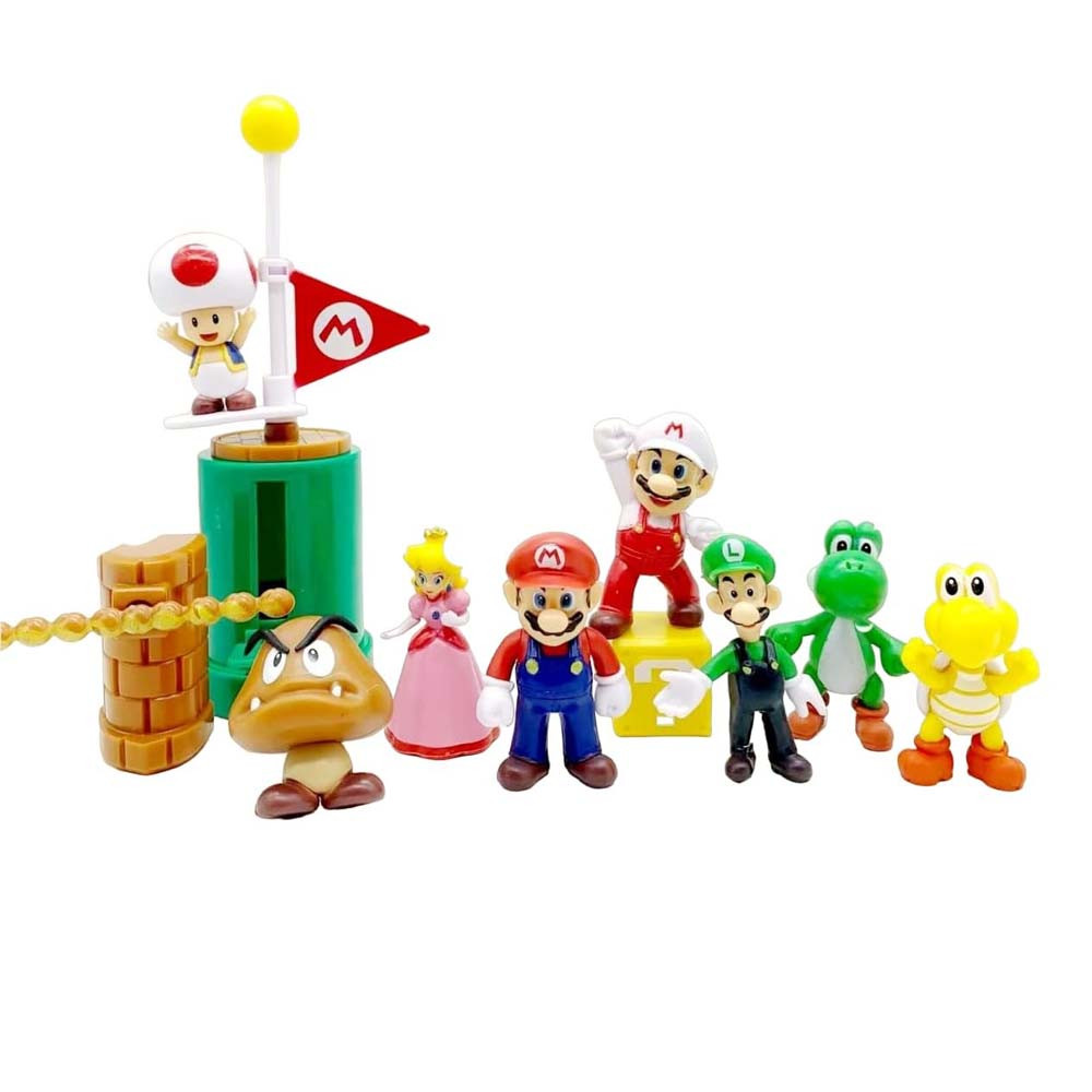 Super Mario Bros Figure Set 12 Pcs