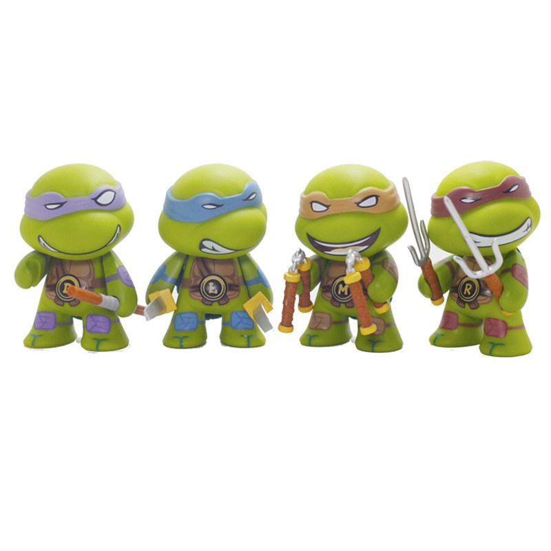 Teenage Mutant Ninja Turtles Figure 4 Pcs Car Decoration Accessories