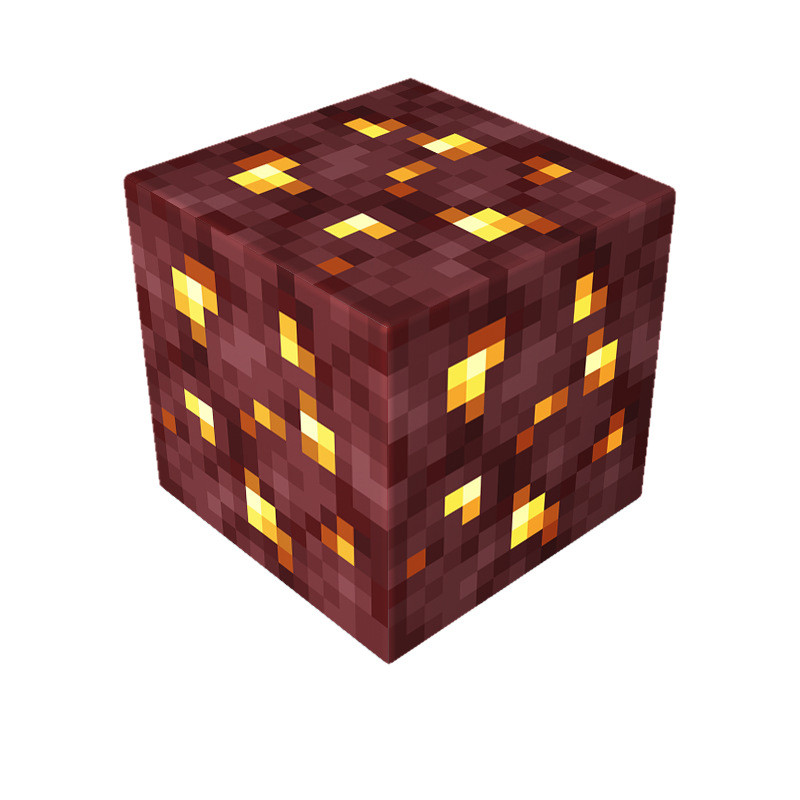Minecraft Magnetic Nether Gold Ore Blocks Kit Toy 3 Pcs Set
