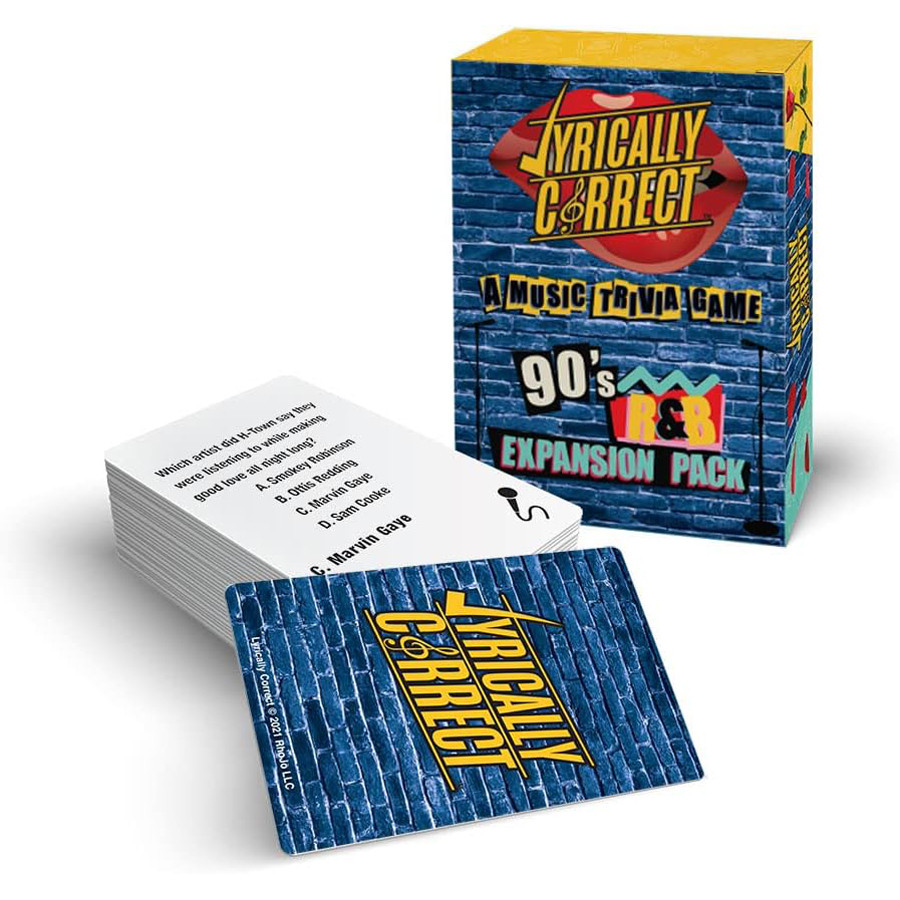 Lyrically Correct: A Music Trivia Game – 90's & 2000 Expansion Pack: Family Party Laughing Singing Communicating Card Game