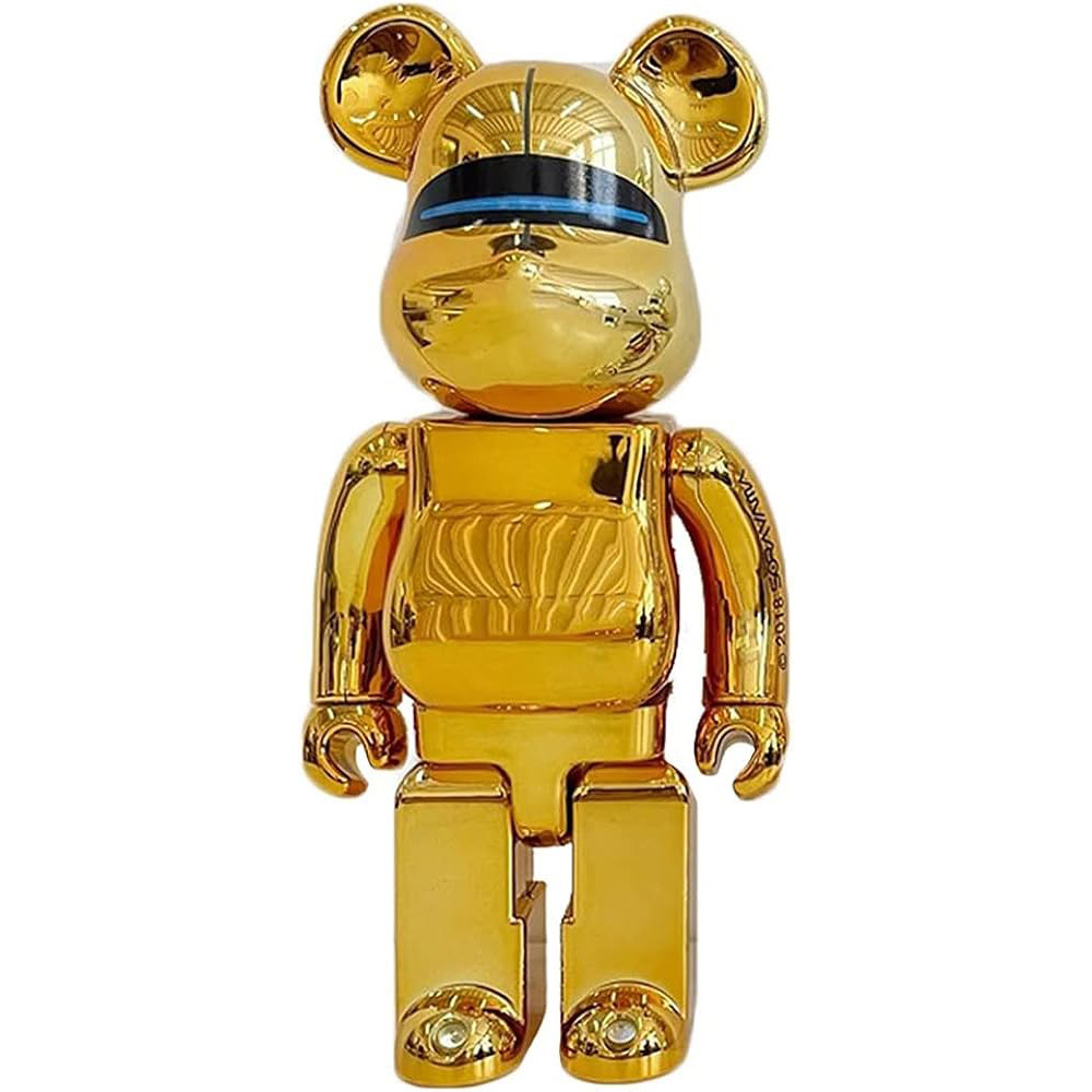 Bearbrick Sorayama Gold 400% Figure 28cm 11.02inches