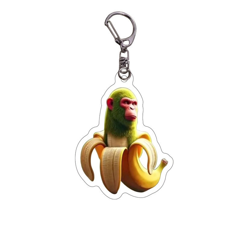 Italian Brainrot Chimpanzini Bananini Acrylic Keychain 5cm 2inches