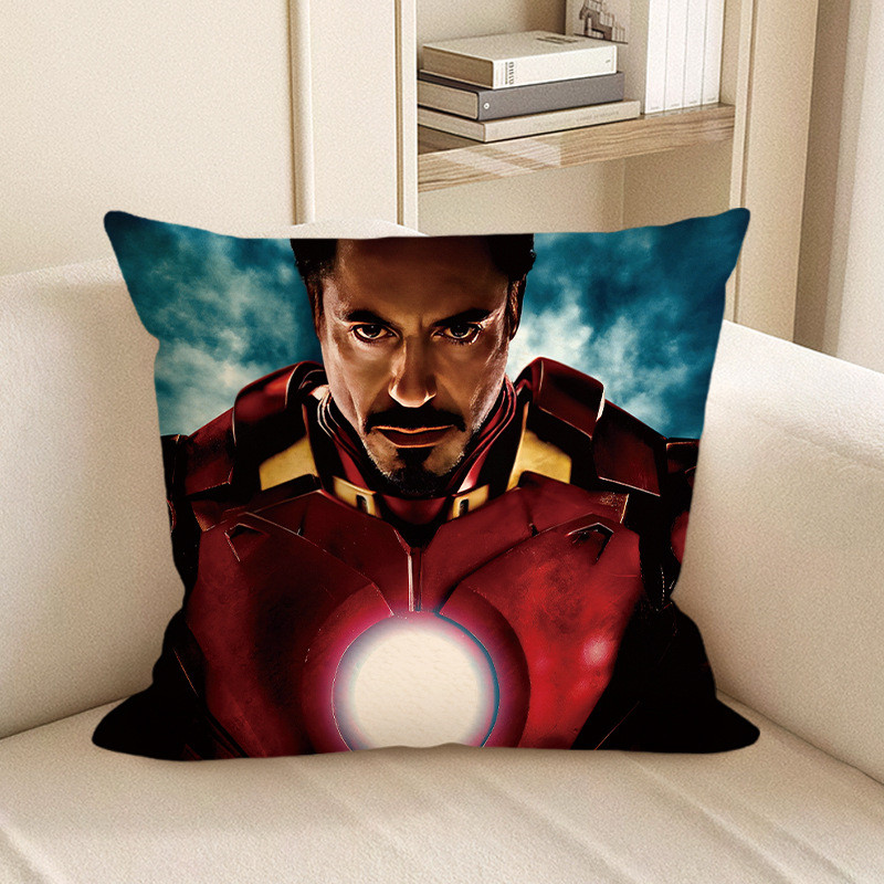 Marvel Iron Man Front Portrait Soft Stuffed Plush Pillow Multiple Sizes